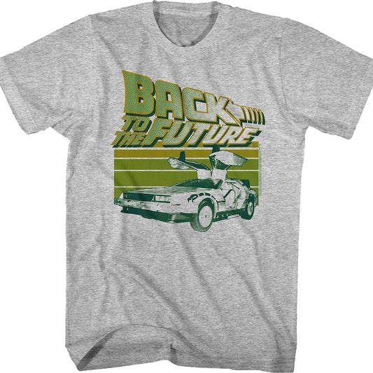 Retro Time Traveling DeLorean Back To The Future T-Shirt
