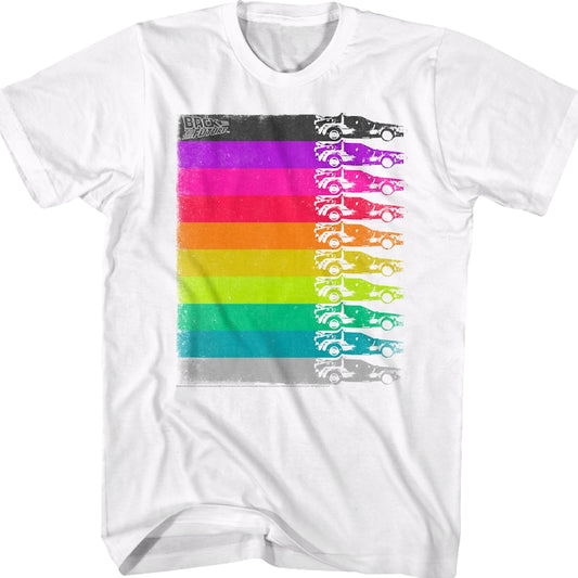 Retro DeLorean Colors Back To The Future T-Shirt