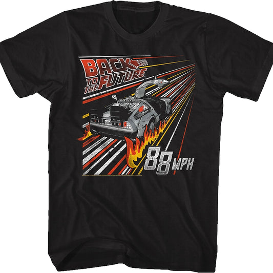 Retro Fire Tracks Back To The Future T-Shirt