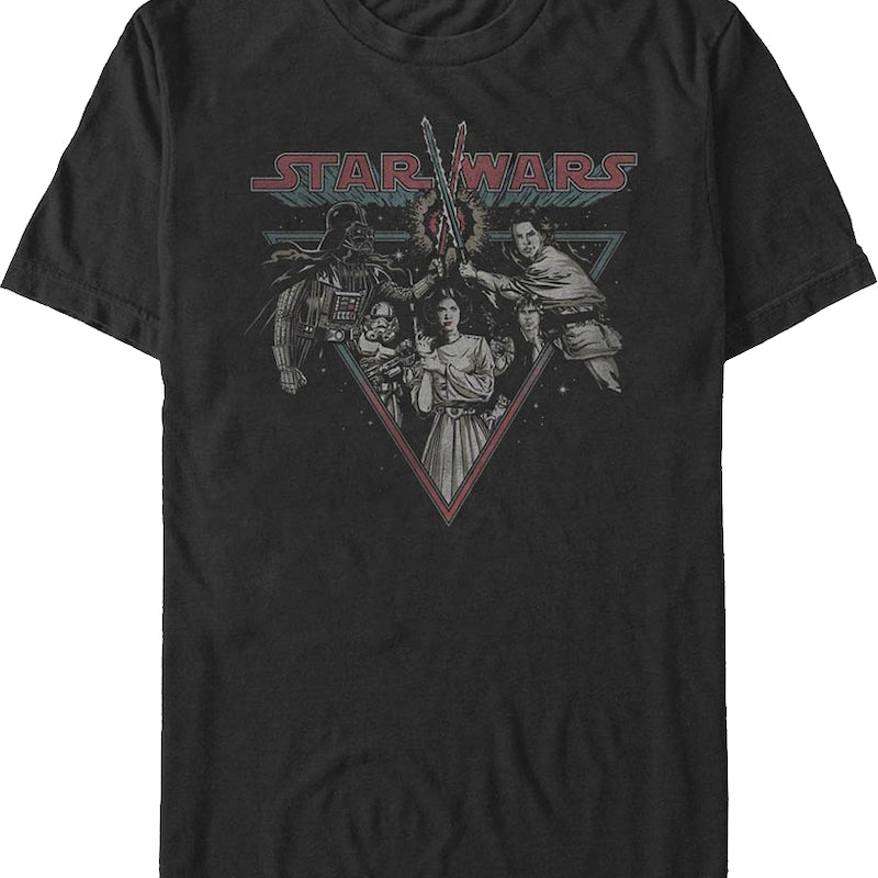 Retro Lightsaber Duel Star Wars T-Shirt