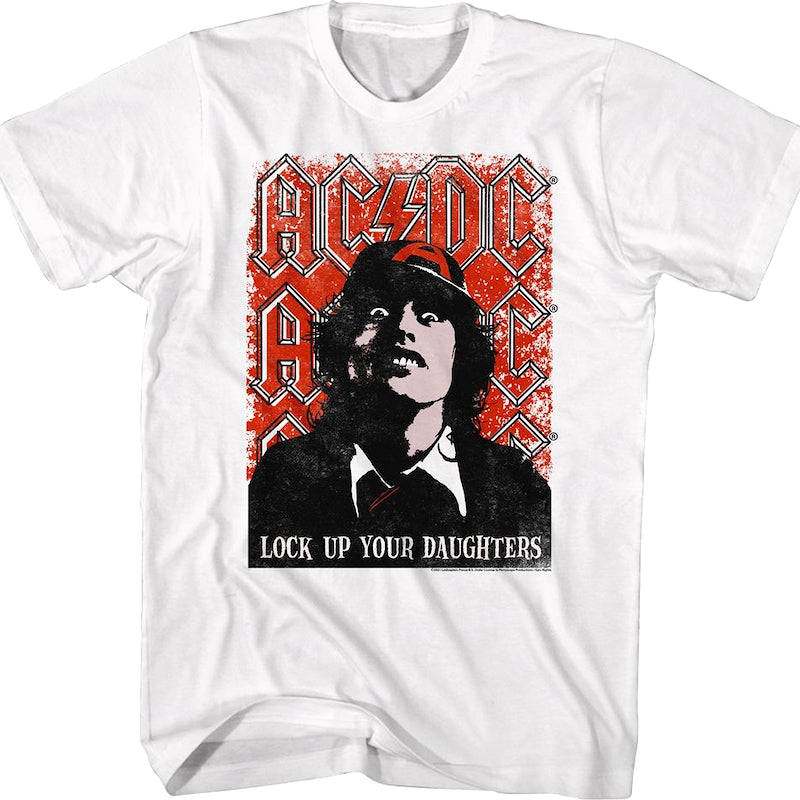 Retro Lock Up Your Daughters ACDC Shirt