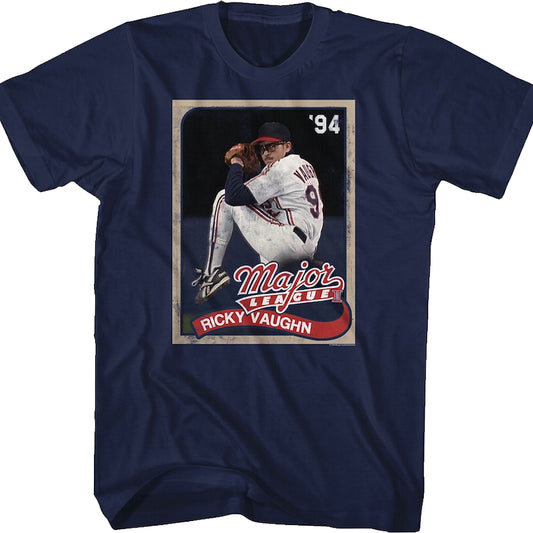 Ricky Vaughn Baseball Card Major League T-Shirt