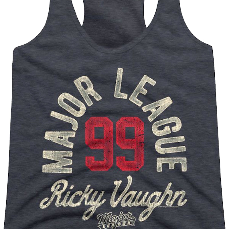 Ladies Ricky Vaughn Major League Racerback Tank Top