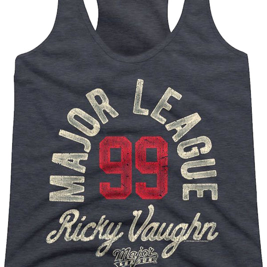 Ladies Ricky Vaughn Major League Racerback Tank Top