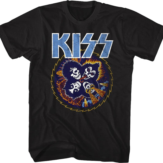 Rock and Roll Over Skulls KISS T-Shirt