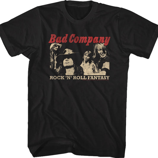 Rock 'N' Roll Fantasy The Very Best Of Bad Company T-Shirt