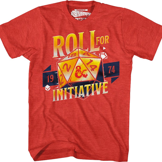 Roll For Initiative 1974 Dungeons & Dragons T-Shirt