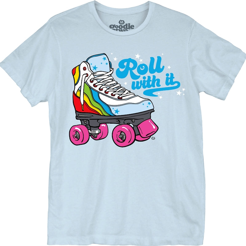 Roll With It Decorated Roller Skate T-Shirt