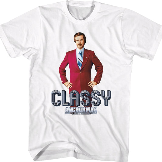 Ron Burgundy Classy Anchorman T-Shirt