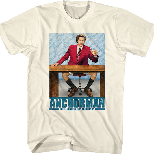 Ron Burgundy Poster Anchorman T-Shirt