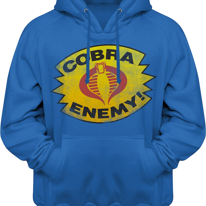 Royal Blue Cobra Enemy GI Joe Pullover Hoodie