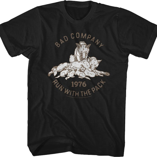 Run With The Pack 1976 Bad Company T-Shirt