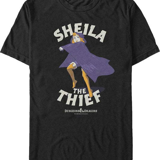 Sheila The Thief Action Pose Dungeons & Dragons T-Shirt