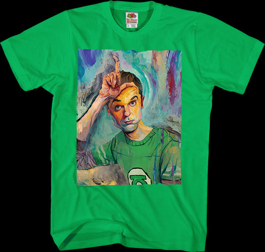 Sheldon Painting Big Bang Theory T-Shirt