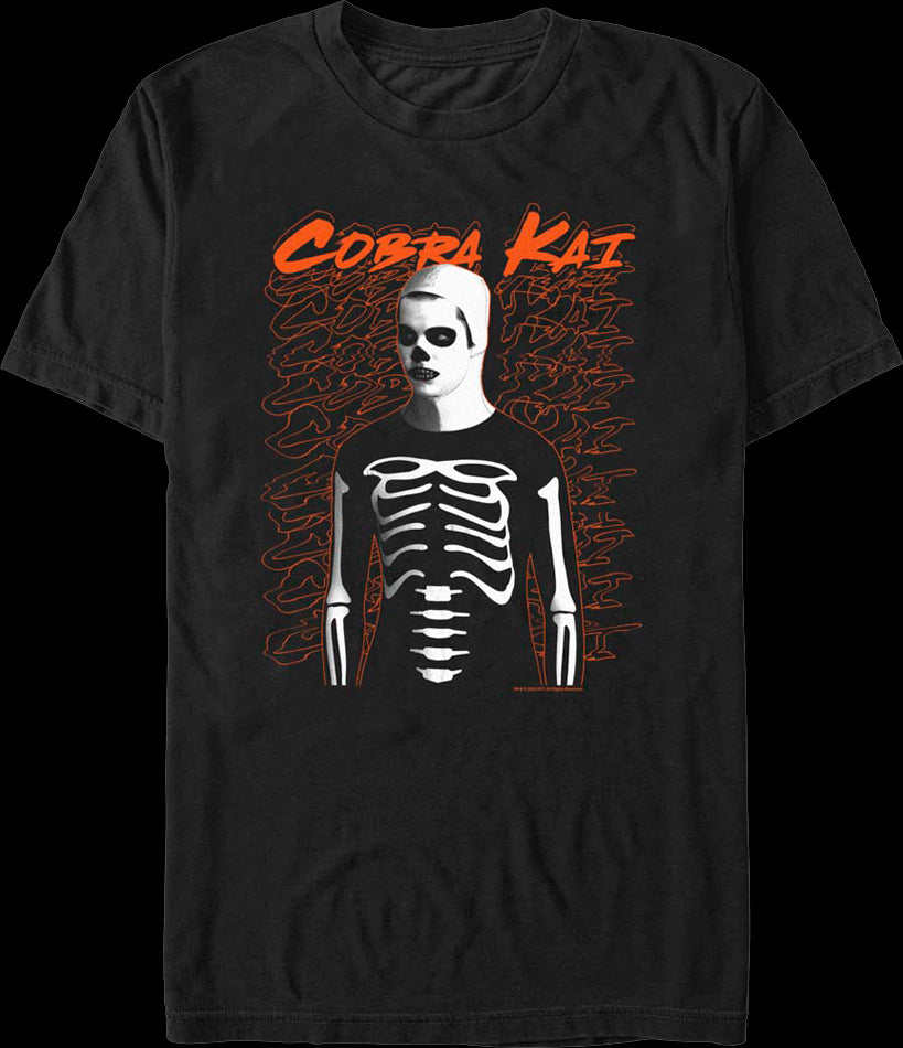 Skeleton Halloween Costume Cobra Kai T-Shirt
