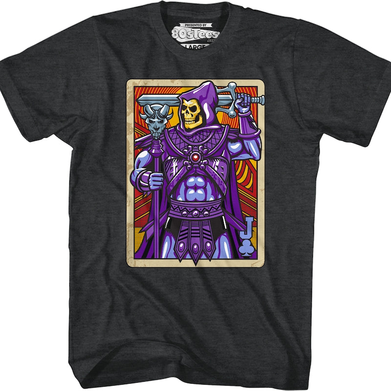 Skeletor Joker Playing Card T-Shirt