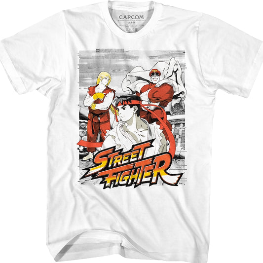 Sketch Distortion Street Fighter T-Shirt