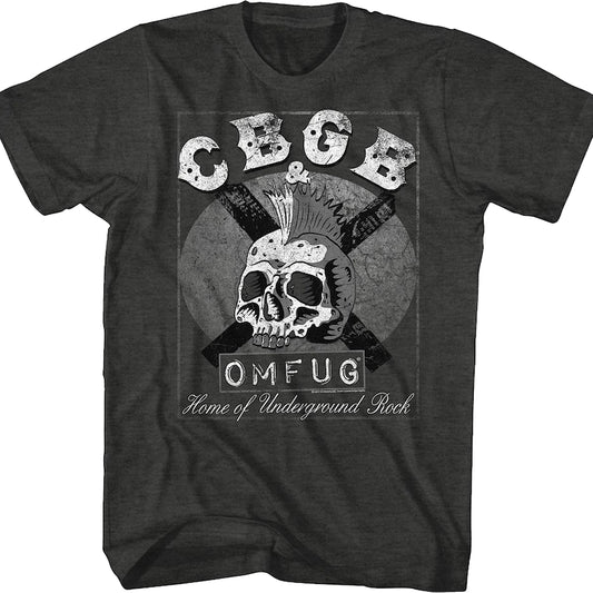 Skull Mohawk CBGB T-Shirt