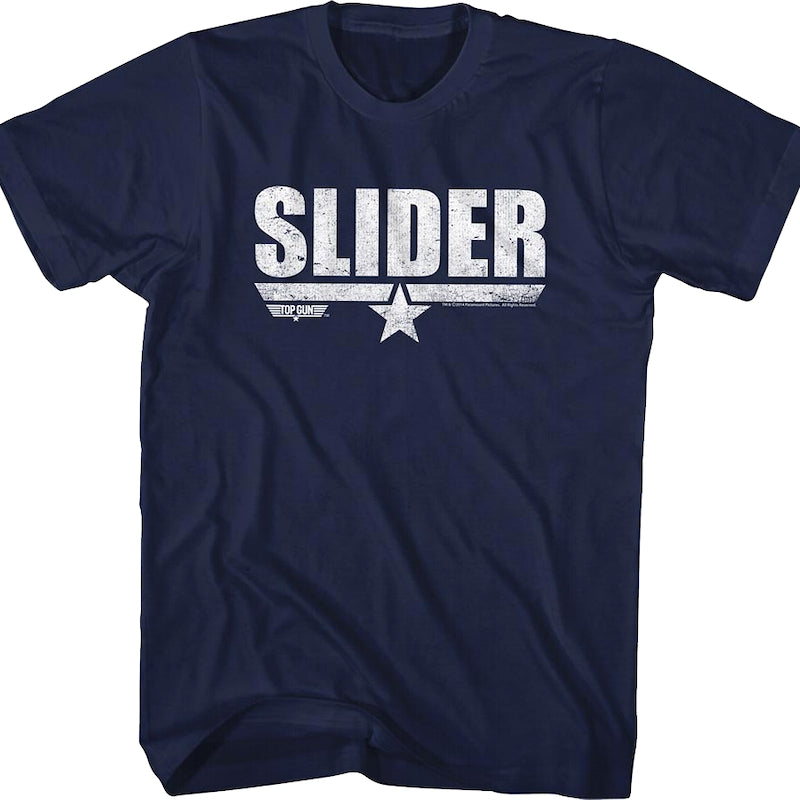 Distressed Slider Top Gun T-Shirt