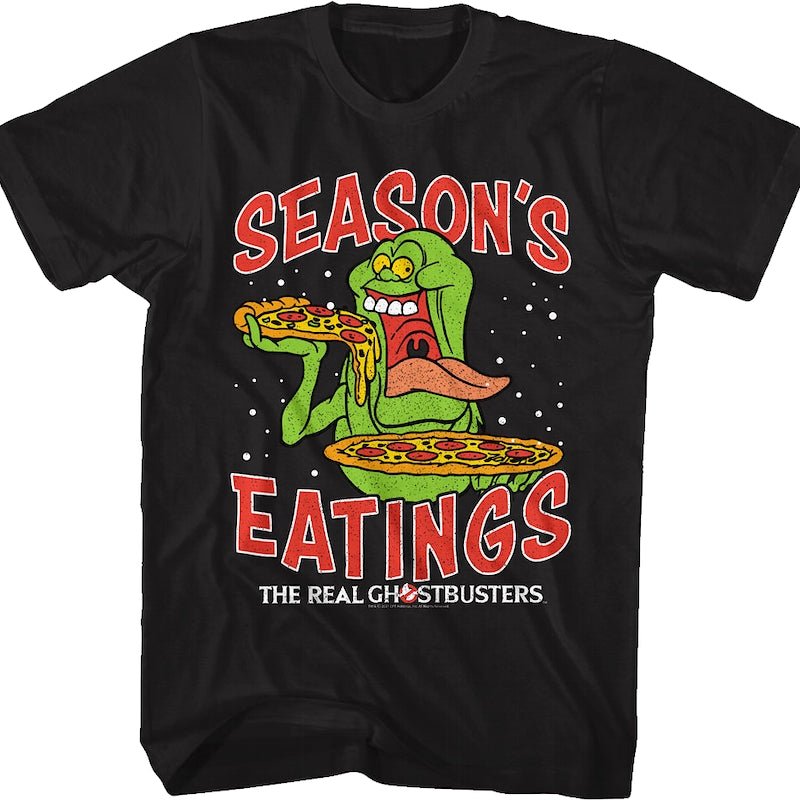 Slimer Season's Eatings Real Ghostbusters T-Shirt