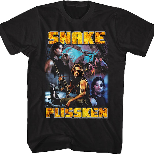Snake Plissken Collage Escape From New York T-Shirt