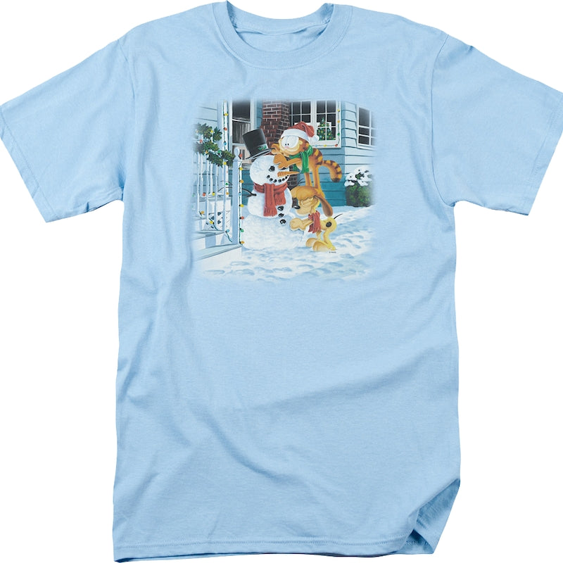 Snowman Garfield T-Shirt