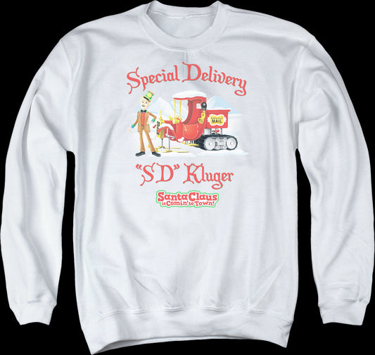 Special Delivery Santa Claus Is Comin' To Town Sweatshirt
