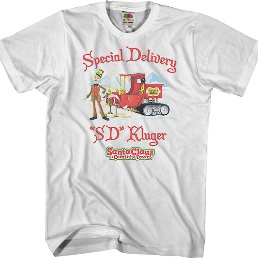 Special Delivery Santa Claus Is Comin' To Town T-Shirt