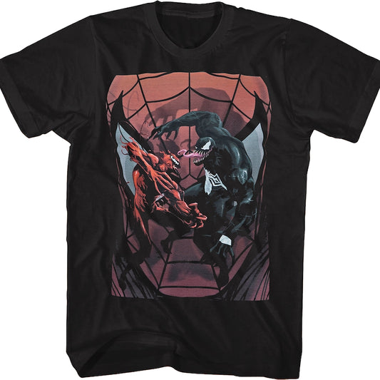 Spider-Man Carnage and Venom Marvel Comics T-Shirt