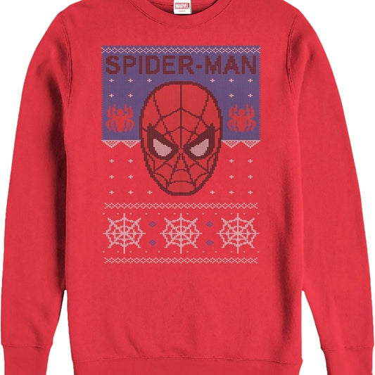 Spider-Man Faux Ugly Christmas Sweater
