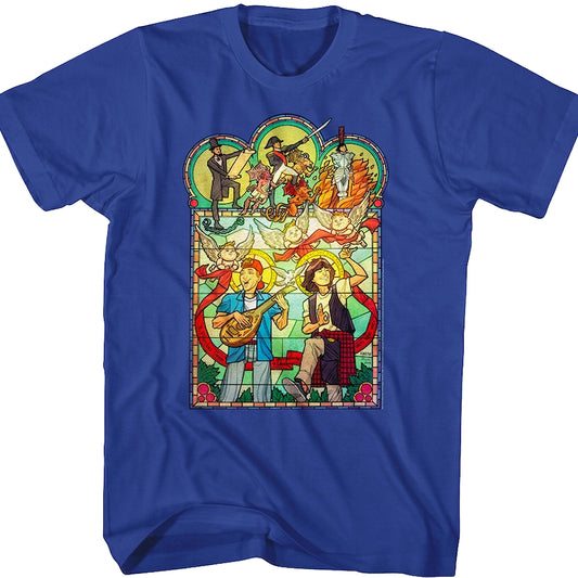 Stained Glass Bill and Ted's Excellent Adventure T-Shirt
