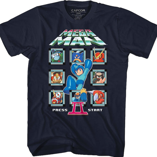 Start Screen Mega Man II T-Shirt