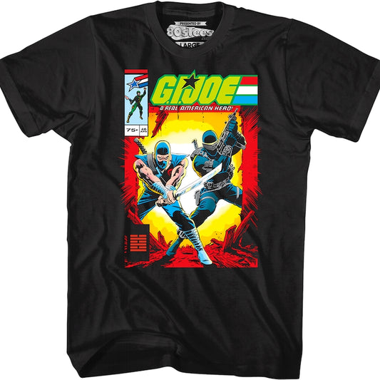 Storm Shadow And Snake Eyes Comic Book Cover GI Joe T-Shirt