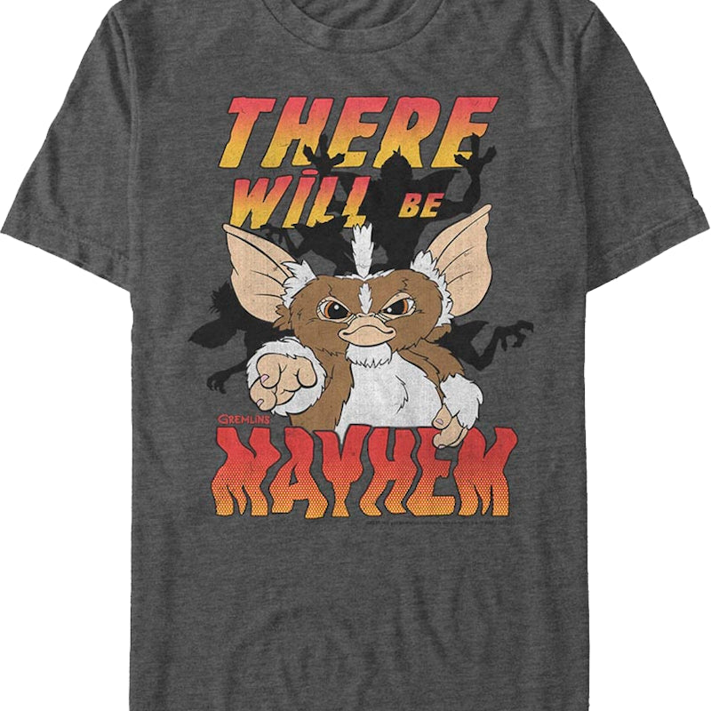 Stripe There Will Be Mayhem Gremlins T-Shirt