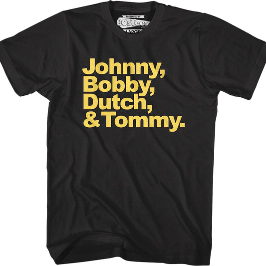 Student Names Karate Kid Cobra Kai T-Shirt