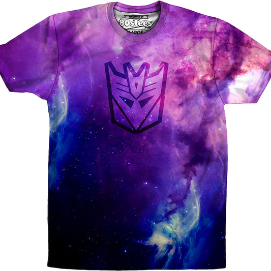 Sublimation Galaxy Decepticon Logo Transformers Shirt