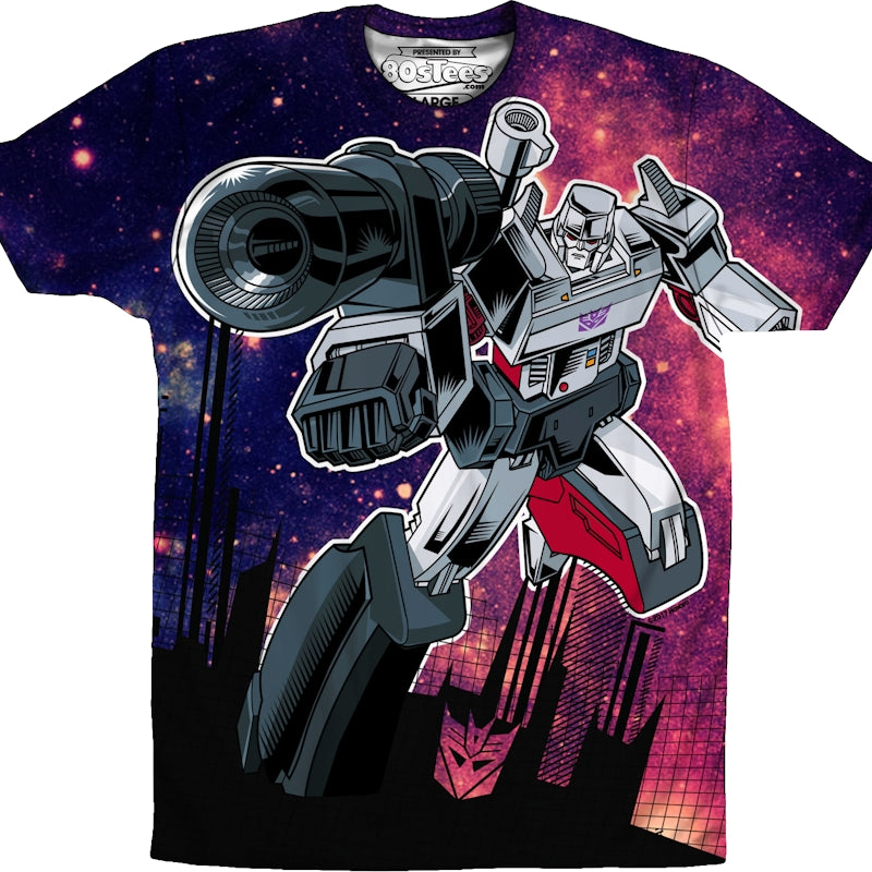 Sublimation Galaxy Megatron Transformers Shirt