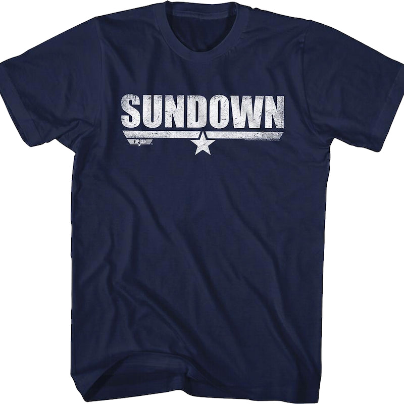 Distressed Sundown Top Gun T-Shirt