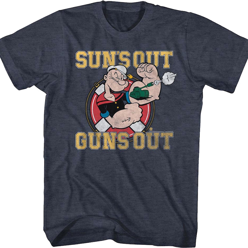 Sun's Out Guns Out Popeye T-Shirt