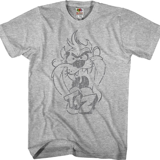 Taz Sketch Looney Tunes T-Shirt