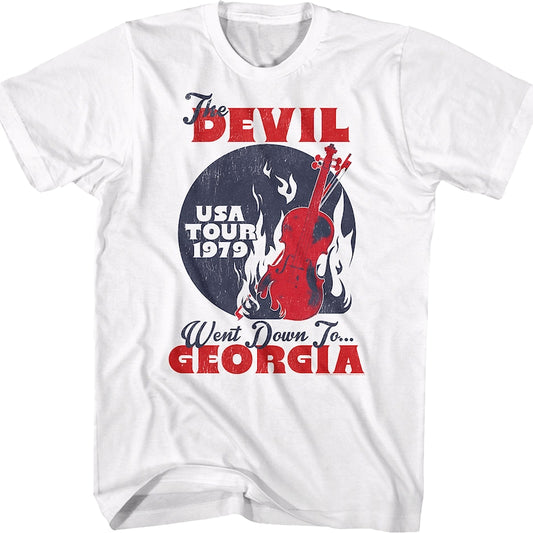 The Devil Went Down To Georgia Tour Charlie Daniels T-Shirt