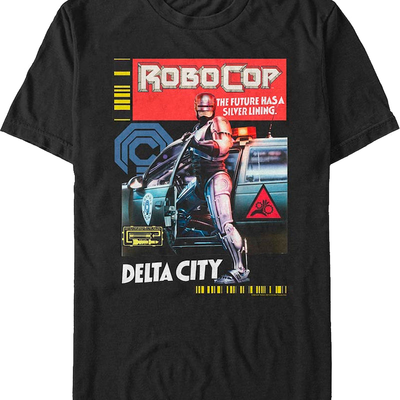 The Future Has A Silver Lining Robocop T-Shirt