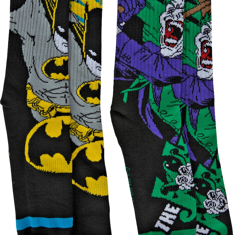 The Joker and Batman 2-Pack DC Comics Socks