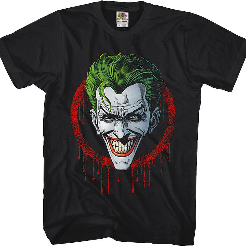 The Joker Dripping Blood DC Comics T-Shirt