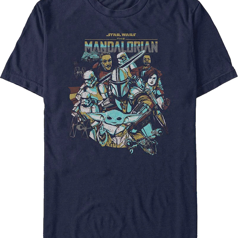 The Mandalorian Collage Star Wars T-Shirt