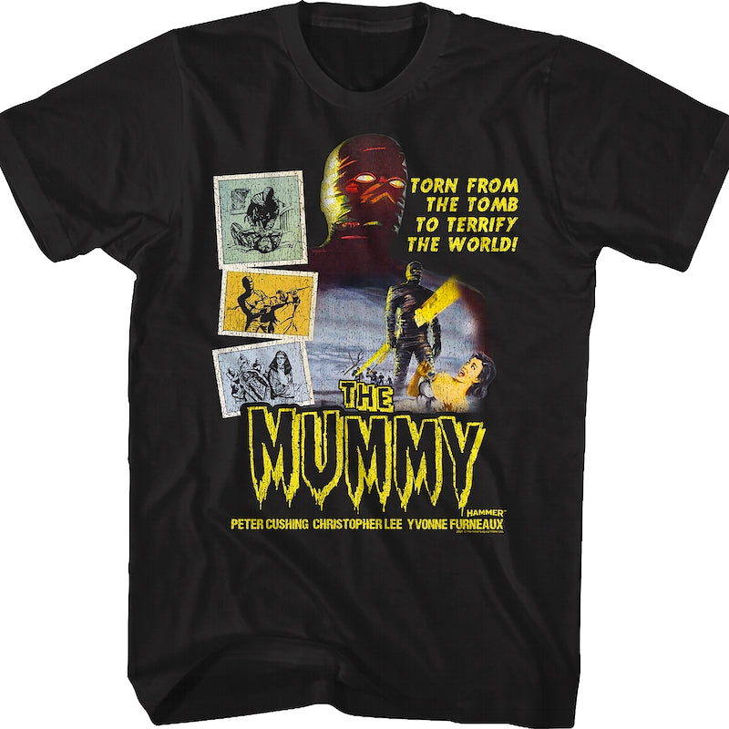 The Mummy Poster Hammer Films T-Shirt