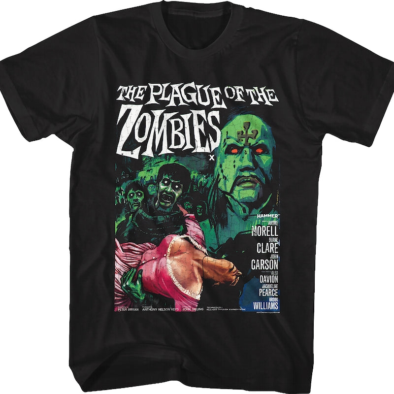 The Plague Of The Zombies Hammer Films T-Shirt