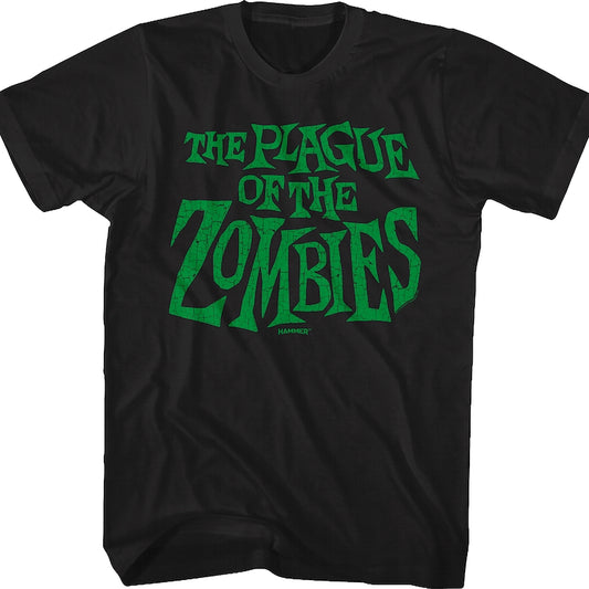 The Plague Of The Zombies Logo Hammer Films T-Shirt