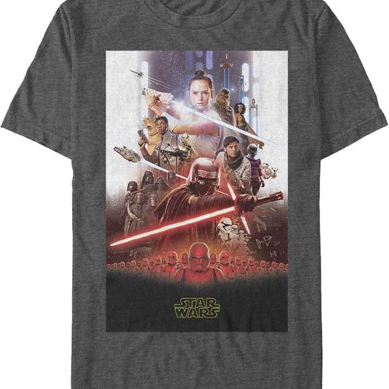 The Rise Of Skywalker Movie Poster Star Wars T-Shirt