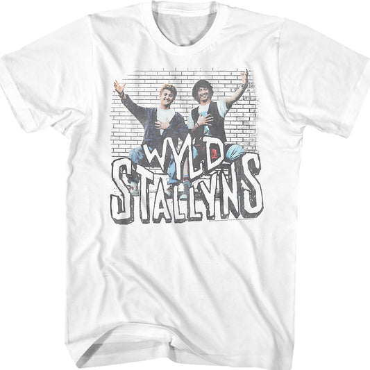 Wyld Stallyns Brick Wall Bill and Ted's Excellent Adventure T-Shirt